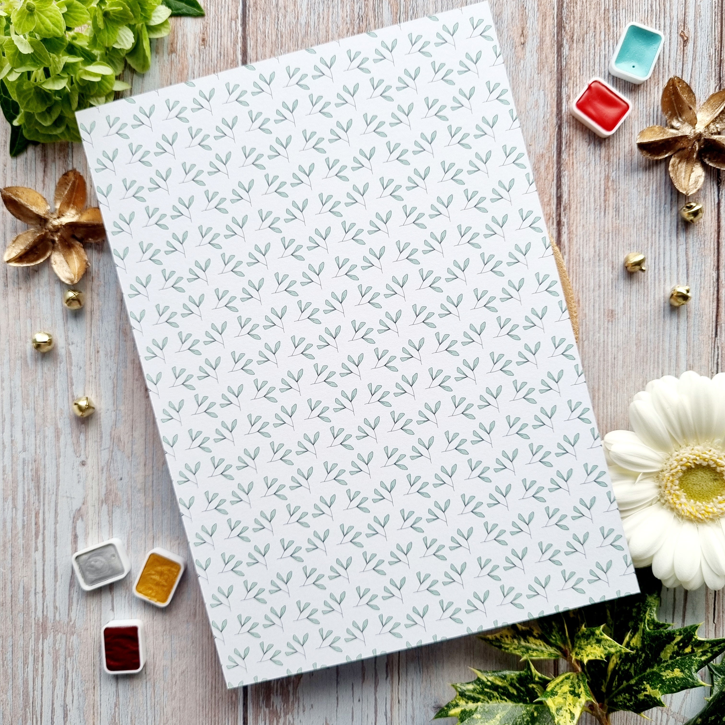 SET OF CARDS - CREATIVE IT'S ALWAYS TEA TIME - AVE126 - CHOU & FLOWERS