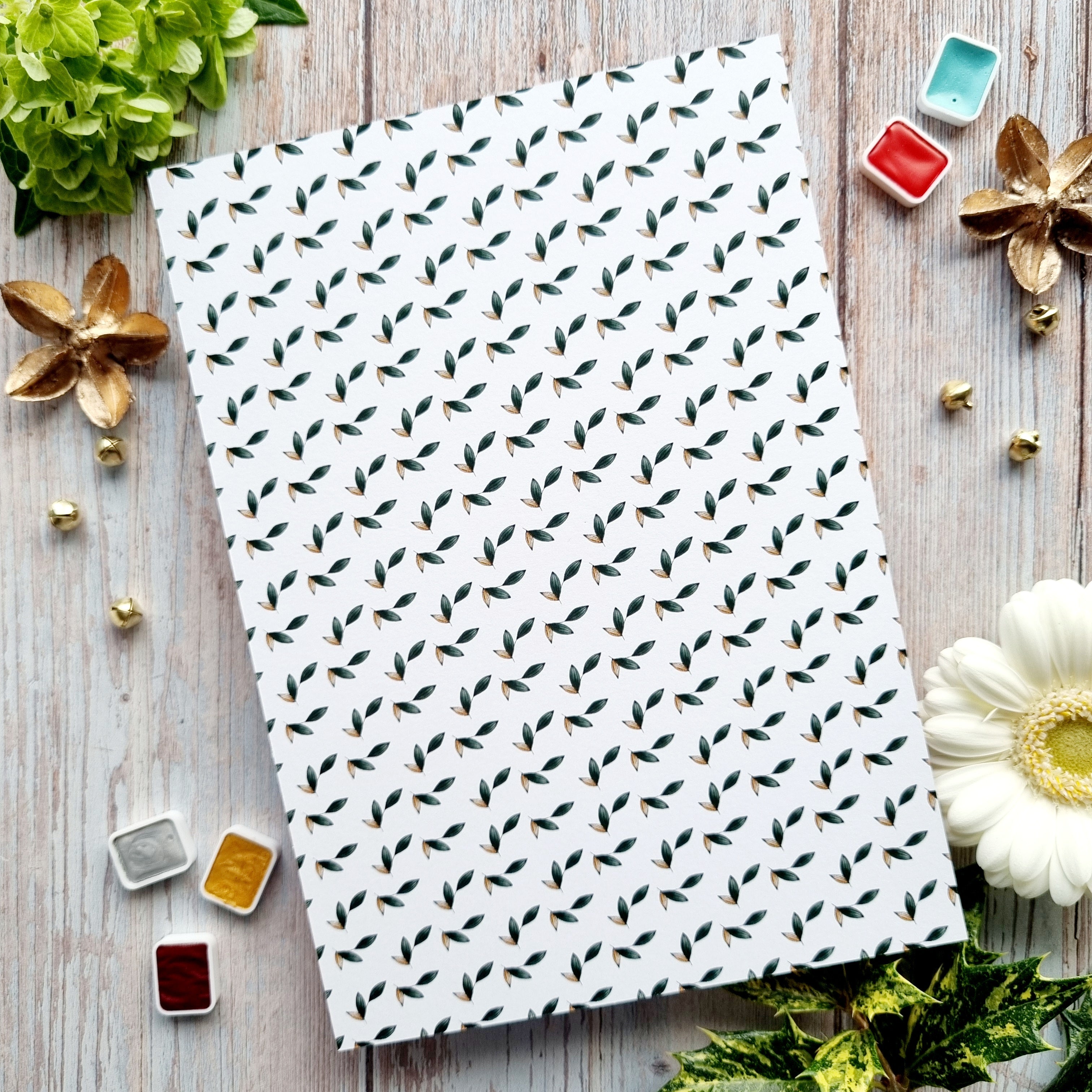 SET OF CARDS - CREATIVE IT'S ALWAYS TEA TIME - AVE126 - CHOU & FLOWERS