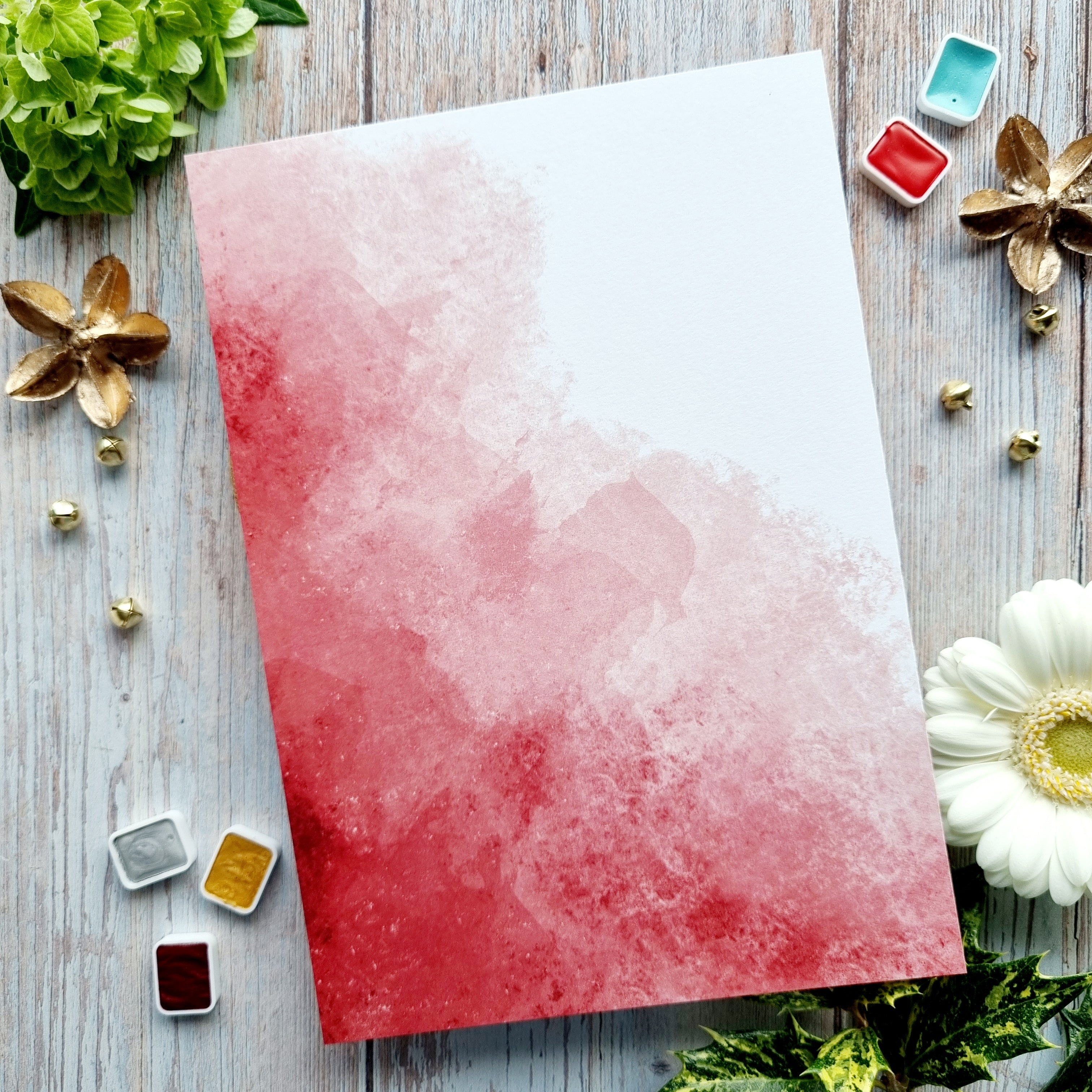 SET OF CARDS - CREATIVE IT'S ALWAYS TEA TIME - AVE126 - CHOU & FLOWERS