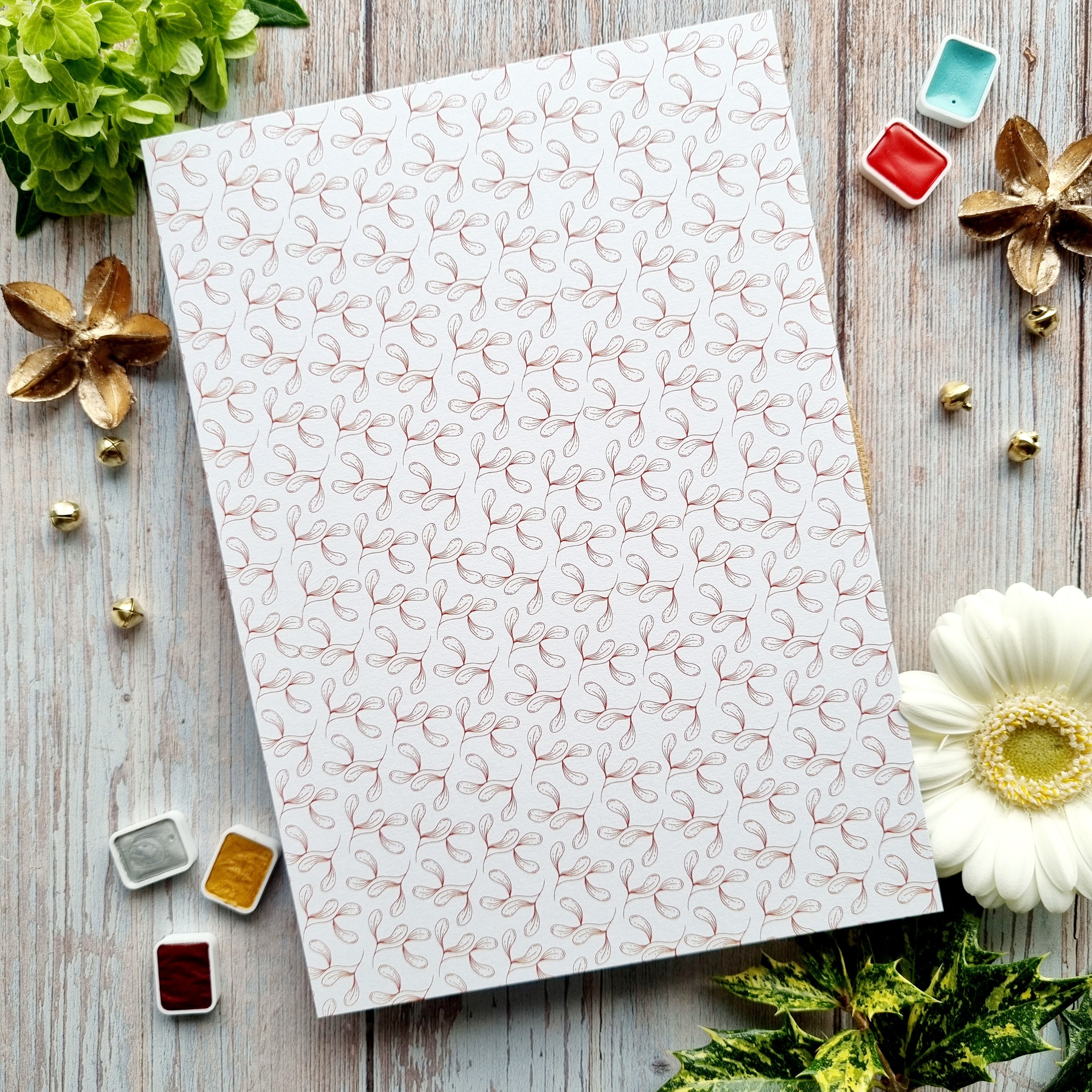 SET OF CARDS - CREATIVE IT'S ALWAYS TEA TIME - AVE126 - CHOU & FLOWERS