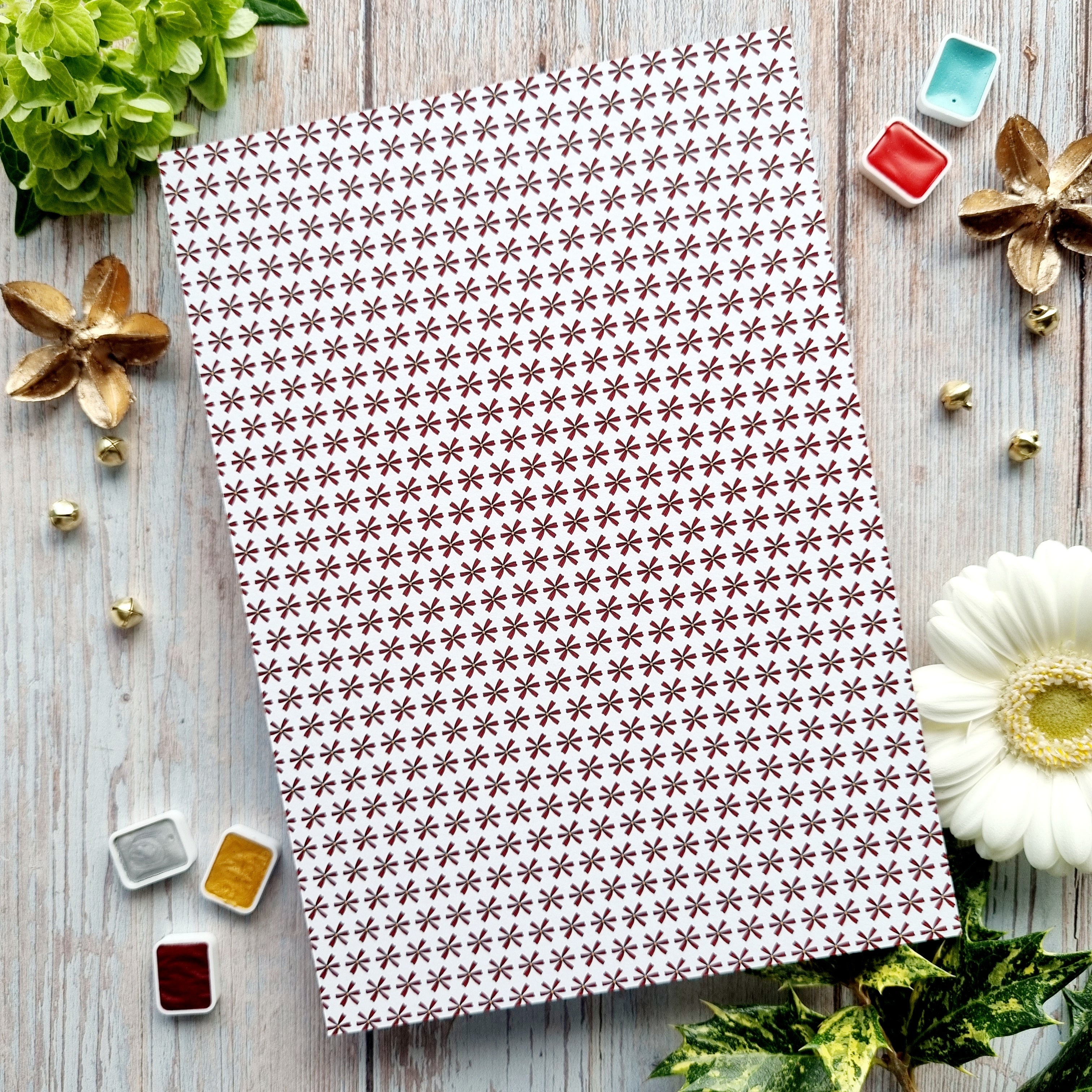 SET OF CARDS - CREATIVE IT'S ALWAYS TEA TIME - AVE126 - CHOU & FLOWERS