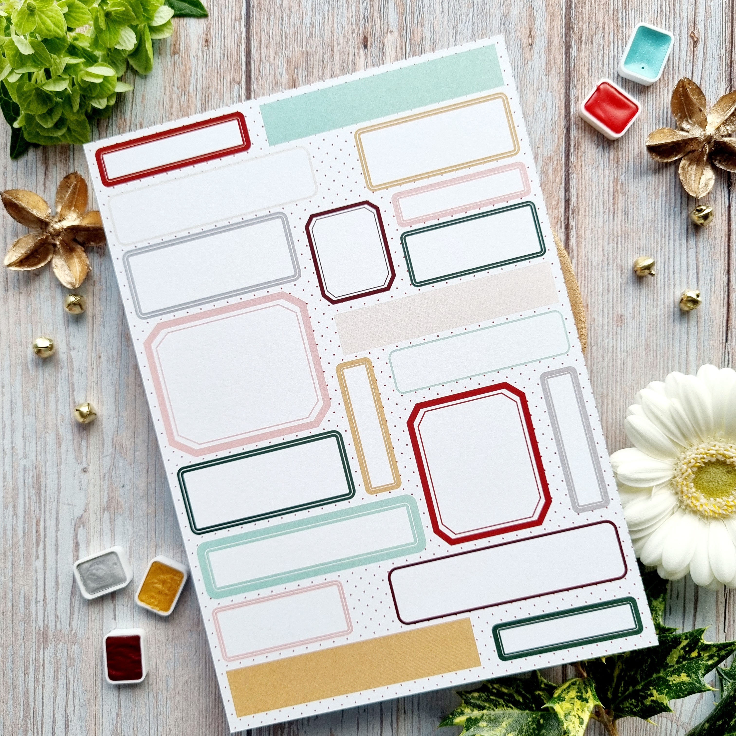 SET OF CARDS - CREATIVE IT'S ALWAYS TEA TIME - AVE126 - CHOU & FLOWERS