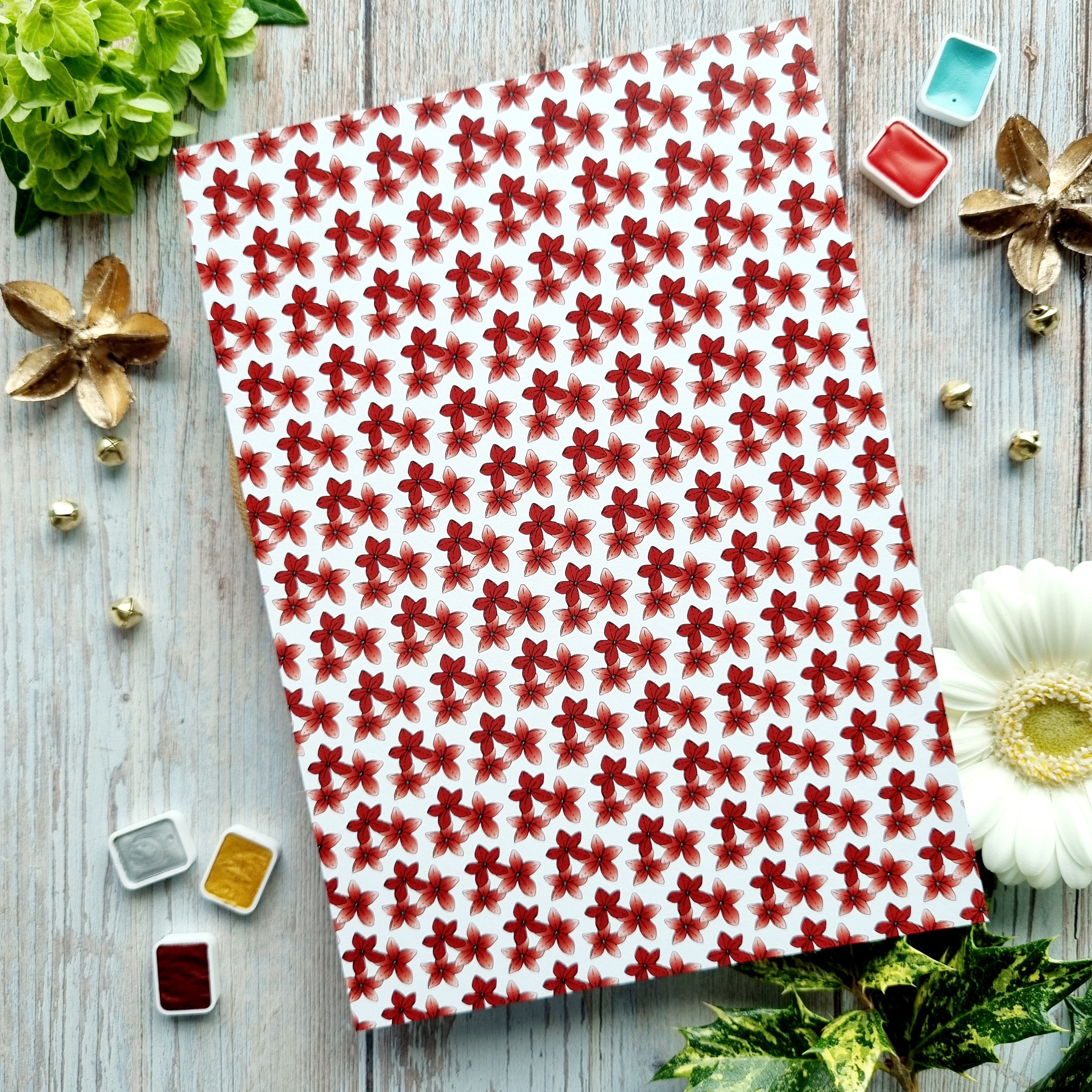 SET OF CARDS - CREATIVE IT'S ALWAYS TEA TIME - AVE126 - CHOU & FLOWERS