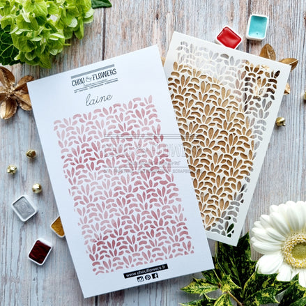 Stencil - LAINE - AVE122 - CHOU &amp; FLOWERS