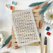 Stencil - ANCRE - BRE101 - CHOU & FLOWERS