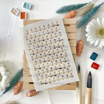 Stencil - ANCRE - BRE101 - CHOU &amp; FLOWERS