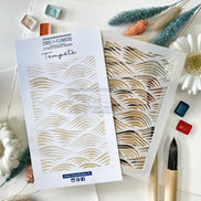 Stencil - TEMPETE - BRE102 - CHOU & FLOWERS