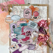 SET DIE-CUTS ETIQUETTES D'APOTHICAIRE - CAB106- CHOU & FLOWERS