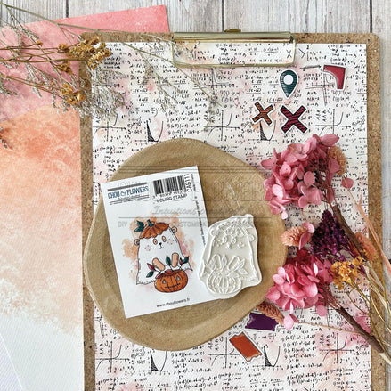 CLING STAMP - DOUDOU FANTOME - CAB111 - CHOU &amp; FLOWERS