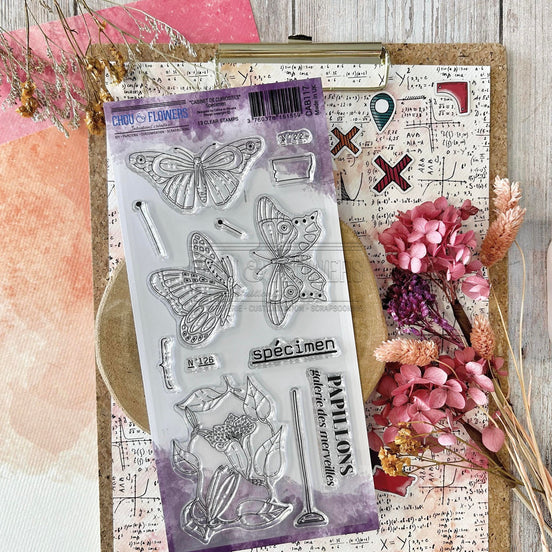 SET TIMBRI CLEAR - SPECIMEN- CAB117 - CHOU & FLOWERS