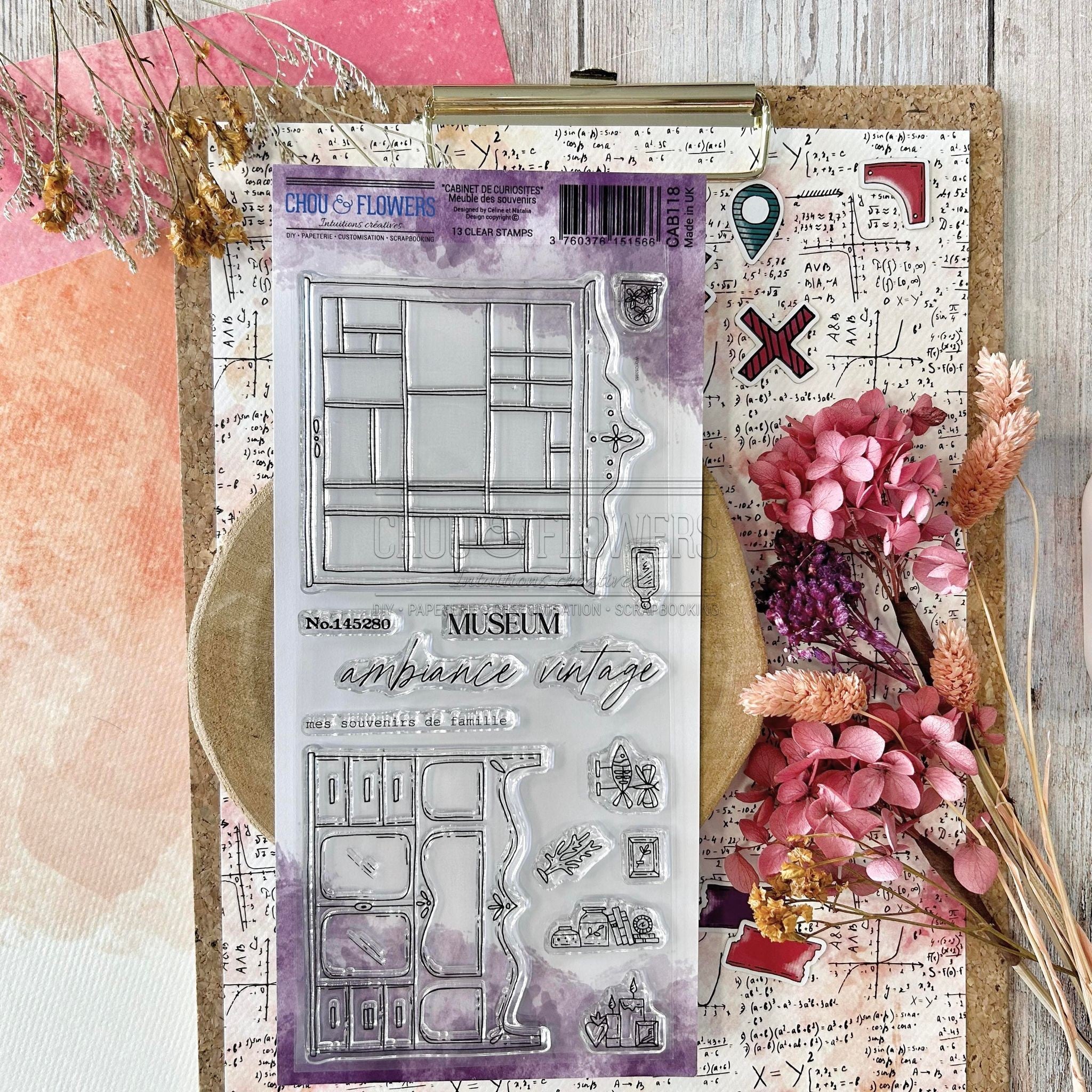 CLEAR STAMP SET - MEUBLE DES SOUVENIRS - CAB118 - CHOU & FLOWERS