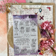CLEAR STAMP SET - LES SOURIS SAVANTES - CAB121 - CHOU & FLOWERS
