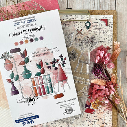 CLEAR STAMP SET - MOLECULE - CAB123 - CHOU &amp; FLOWERS