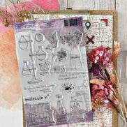 CLEAR STAMP SET - MOLECULE - CAB123 - CHOU & FLOWERS
