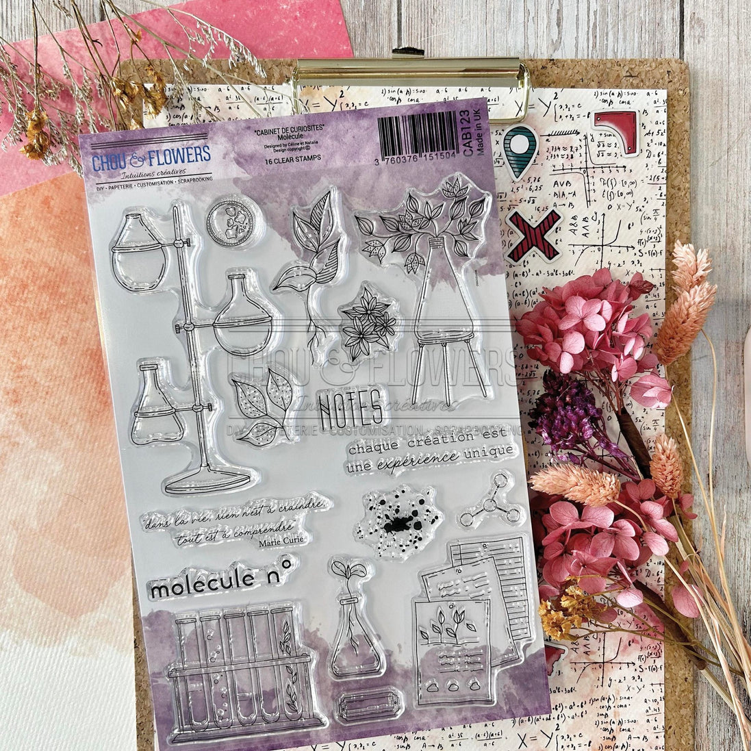 CLEAR STAMP SET - MOLECULE - CAB123 - CHOU &amp; FLOWERS