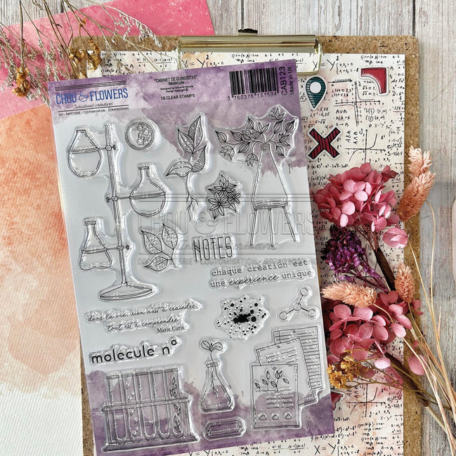 CLEAR STAMP SET - MOLECULE - CAB123 - CHOU &amp; FLOWERS
