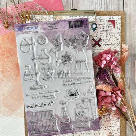 CLEAR STAMP SET - MOLECULE - CAB123 - CHOU &amp; FLOWERS