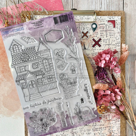 CLEAR STAMP SET - THE GOST HOUSE - CAB125 - CHOU &amp; FLOWERS