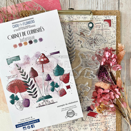 CLEAR STAMP SET - BOTANIQUE - CAB126 - CHOU &amp; FLOWERS