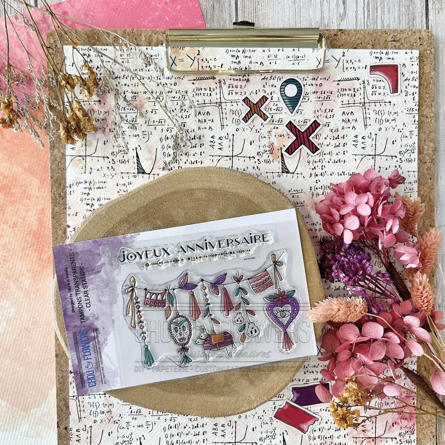 TIMBRO CLEAR - GUIRLANDE MEXICAINE - CAB130 - CHOU & FLOWERS