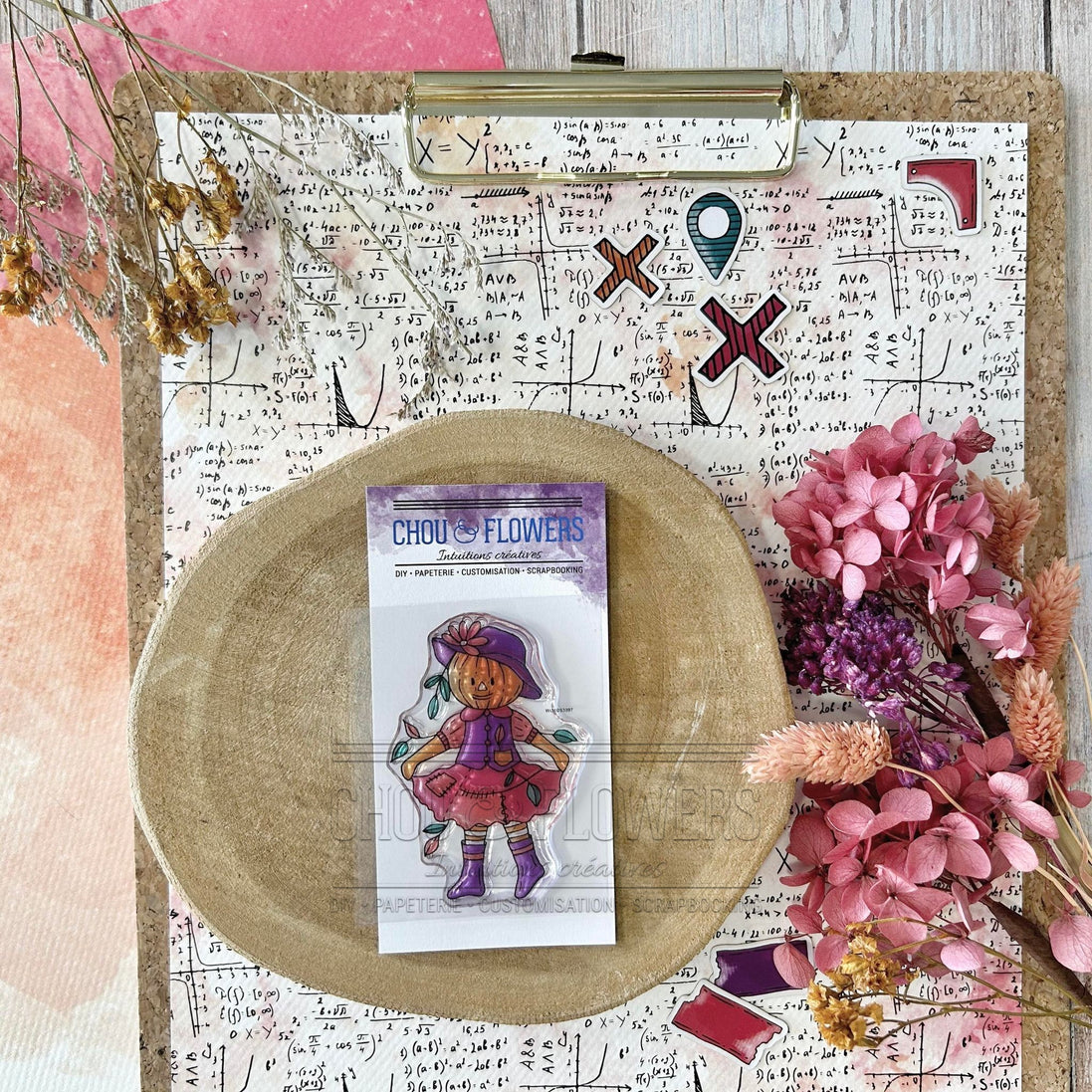 CLEAR STAMP - MME CITROUILLE - CAB132 - CHOU &amp; FLOWERS
