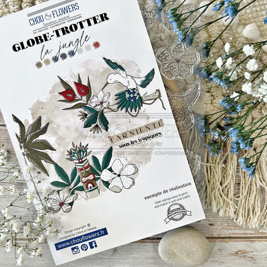 SET TIMBRI CLEAR - LA JUNGLE - GLO117 - CHOU & FLOWERS