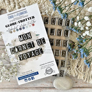 CLEAR STAMP SET - ALPHABET GLOBE - GLO127 - CHOU & FLOWERS