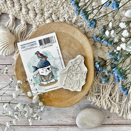 TIMBRO CLING - DOUDOU MOUSSAILLON - GLO130 - CHOU & FLOWERS