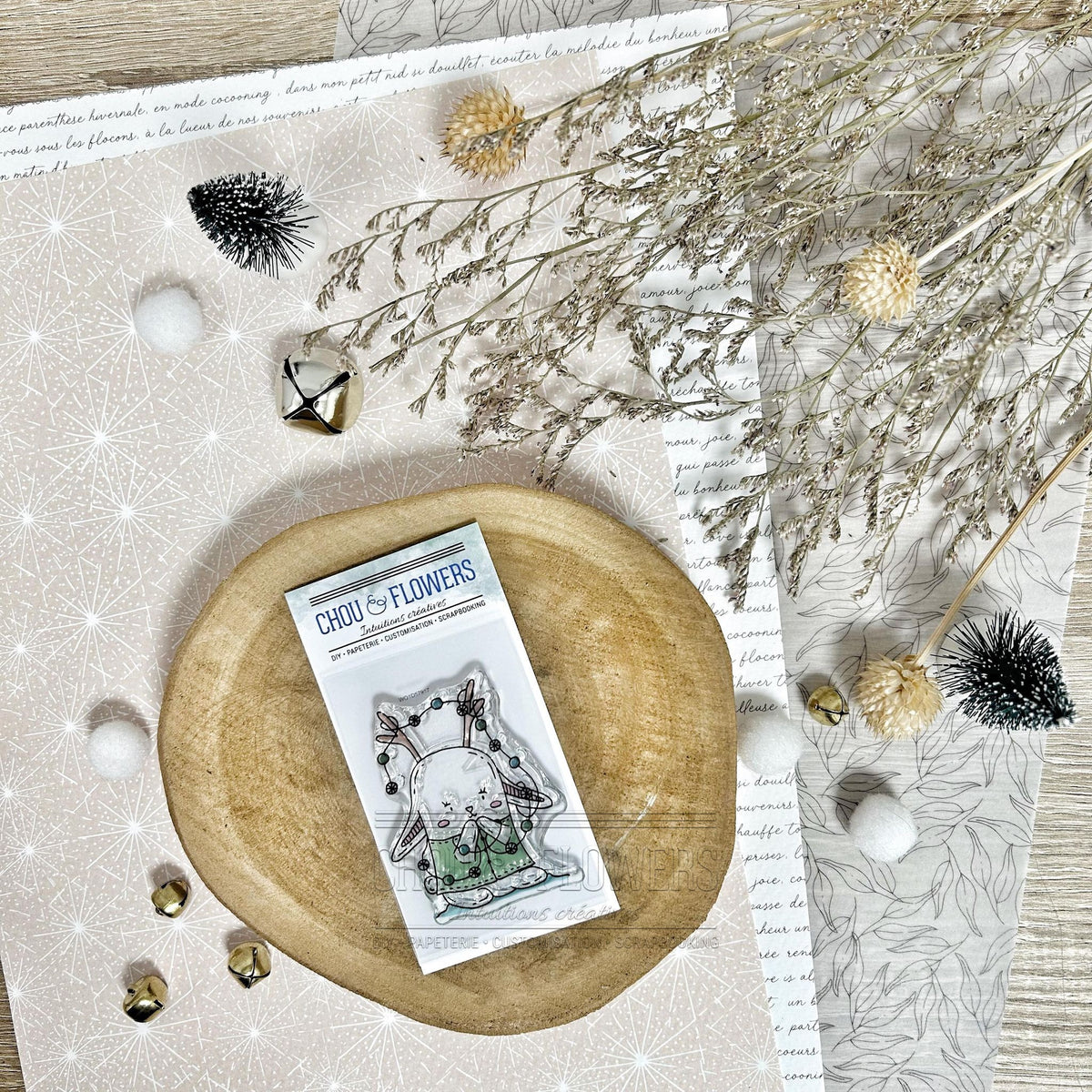 TIMBRO CLEAR -  DOUDOU GUIRLANDE - REV104 - CHOU & FLOWERS