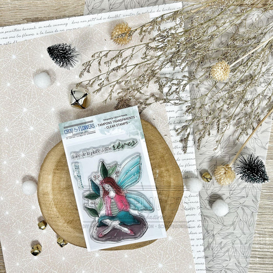 TIMBRO CLEAR - LA FEE REVEUSE - REV109 - CHOU & FLOWERS
