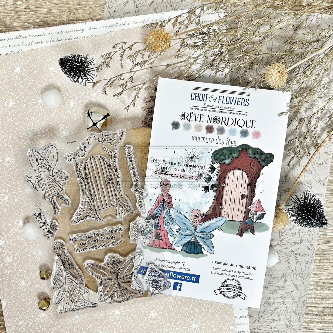 CLEAR STAMP SET - MURMURE DES FEES - REV113 - CHOU &amp; FLOWERS