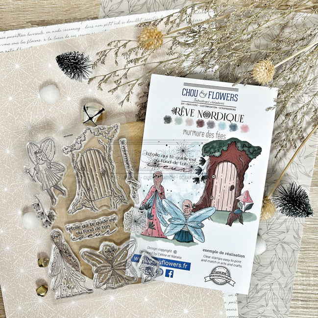 CLEAR STAMP SET - MURMURE DES FEES - REV113 - CHOU &amp; FLOWERS