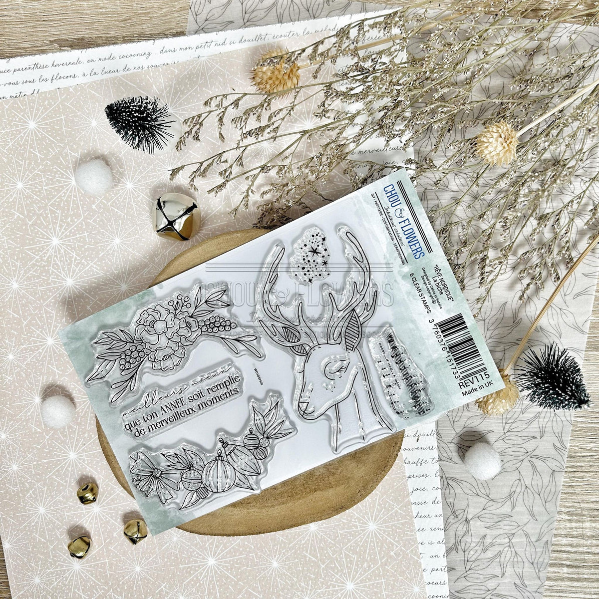 SET TIMBRI CLEAR - LA BICHE - REV115 - CHOU & FLOWERS