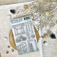 CLEAR STAMP SET - AU COIN DU FEU - REV116 - CHOU & FLOWERS