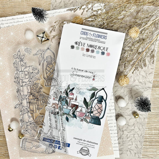 SET TIMBRI CLEAR - LES LUMIERES - REV119 - CHOU & FLOWERS