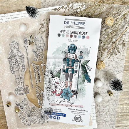CLEAR STAMP SET - NUTCRACKER - REV120 - CHOU &amp; FLOWERS