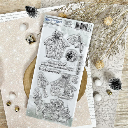 CLEAR STAMP SET - VILLAGE VIKING - REV121 - CHOU &amp; FLOWERS