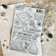 CLEAR STAMP SET - POLAIRE - REV127 - CHOU & FLOWERS