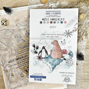 CLEAR STAMP SET - POLAIRE - REV127 - CHOU & FLOWERS
