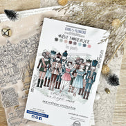 CLEAR STAMP SET - LES JOUETS - REV130 - CHOU & FLOWERS