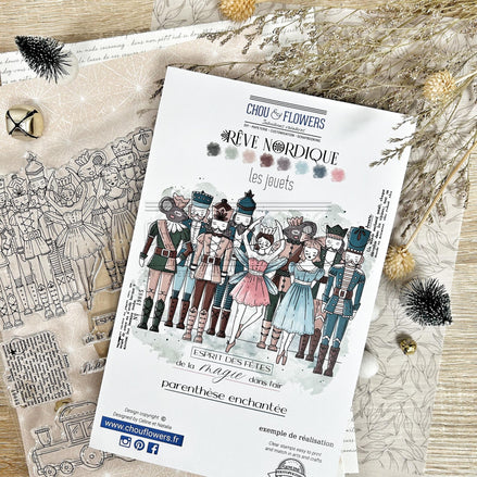 CLEAR STAMP SET - LES JOUETS - REV130 - CHOU &amp; FLOWERS