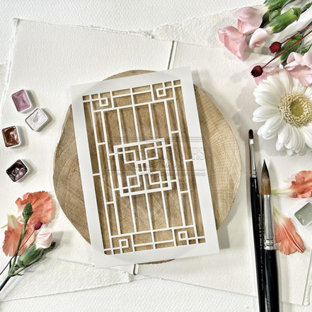 Stencil - CLAUSTRA -SOL101- CHOU &amp; FLOWERS