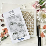 Stencil - EVANTAIL -SOL104- CHOU & FLOWERS