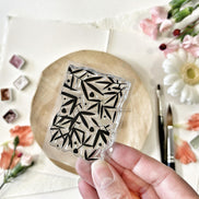 CLEAR STAMP SET - FOND FEUILLAGE NOI -SOL111- CHOU & FLOWERS