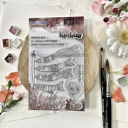 CLEAR STAMP SET - KOINOBORI -SOL120- CHOU & FLOWERS