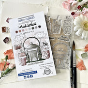 CLEAR STAMP SET - BUBBLE TEA -SOL122- CHOU & FLOWERS