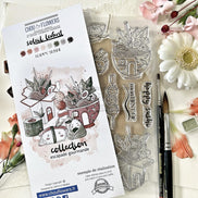 CLEAR STAMP SET - HAPPY SUSHI -SOL127- CHOU & FLOWERS