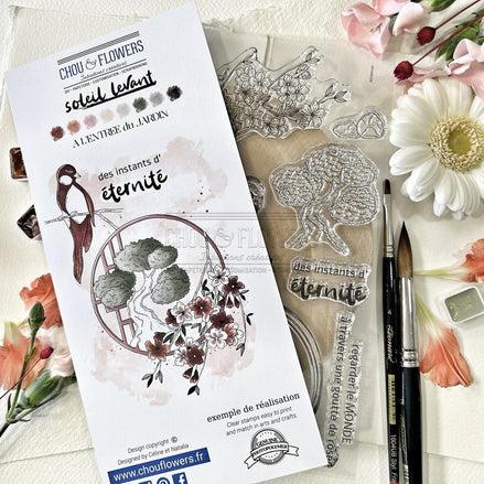 CLEAR STAMP SET - L'ENTREE DU JARDIN -SOL128- CHOU &amp; FLOWERS