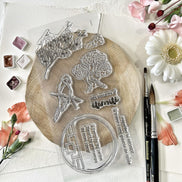 CLEAR STAMP SET - L'ENTREE DU JARDIN -SOL128- CHOU & FLOWERS