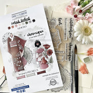 CLEAR STAMP SET - KIMONO -SOL135- CHOU & FLOWERS
